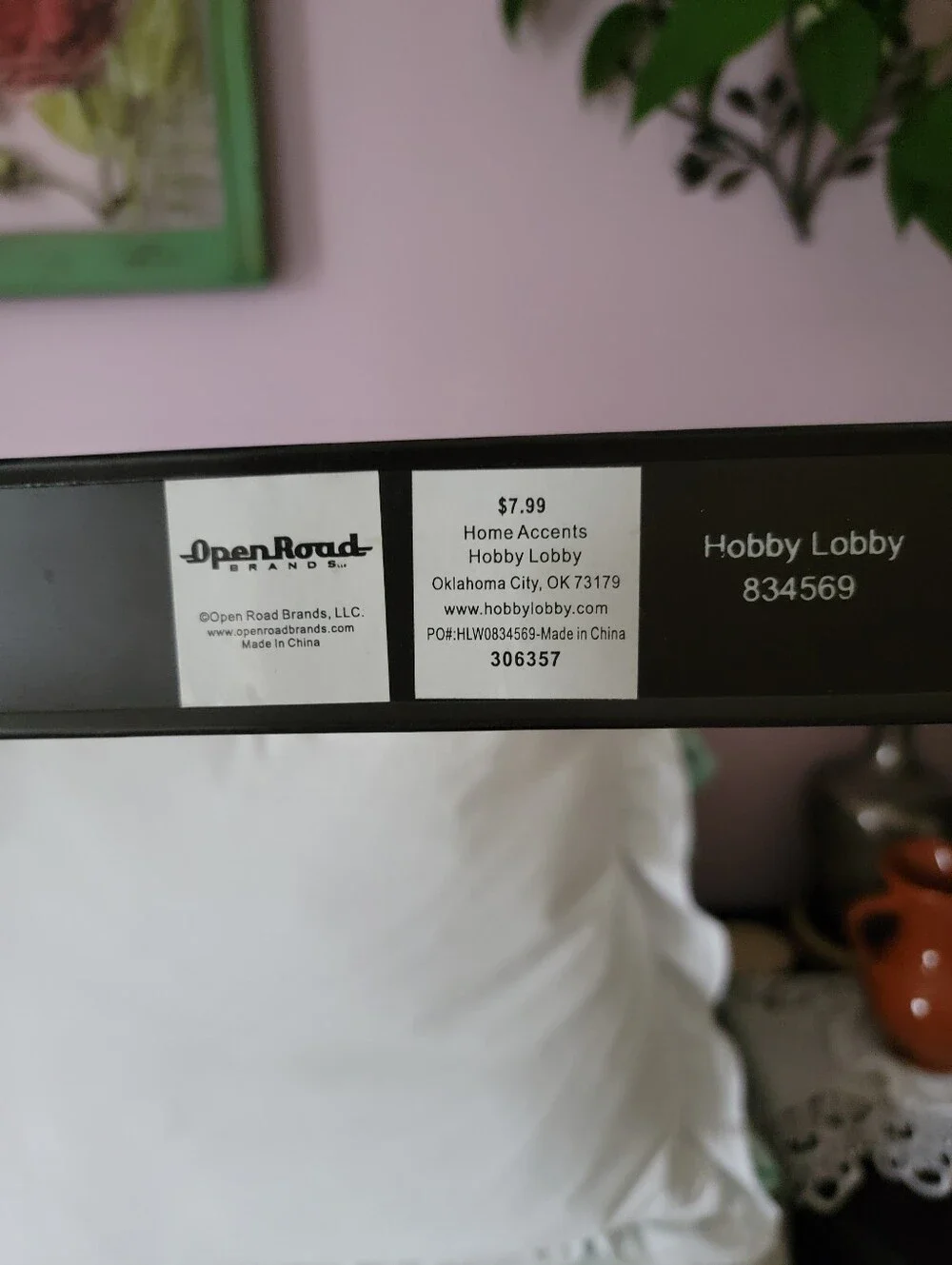 Motivational Wall Sign - Black with Cream & Green Lettering